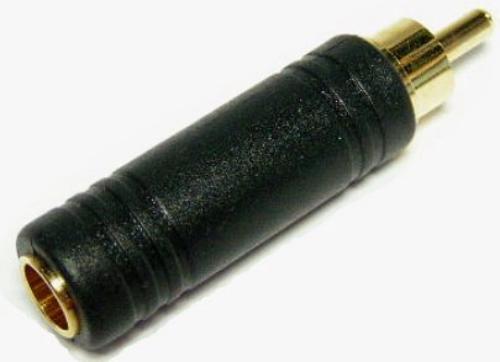 RCA Plug To 6.3mm Audio Jack Mono Gold